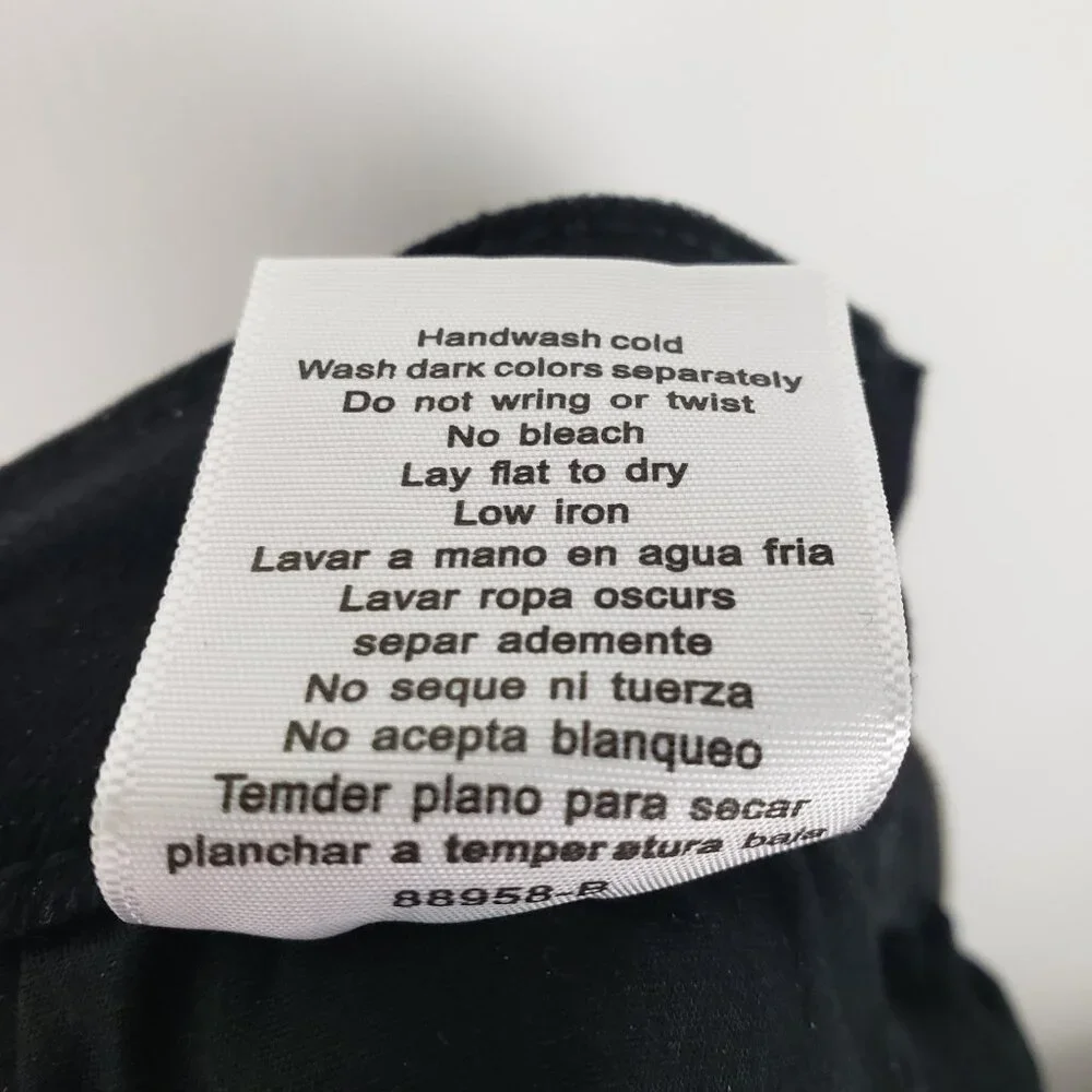 Judy Blue High Waist Star Back Seam Black Flare Denim Jeans 88958 Womens 14W - Picture 10 of 10